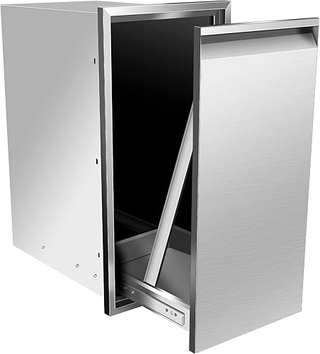 Cajón de basura individual integrado de 14 pulgadas de ancho x 27 pulgadas de alto x 20 pulgadas de profundidad, bandeja extraíble para cocina al disponible en Yaxa El Salvador