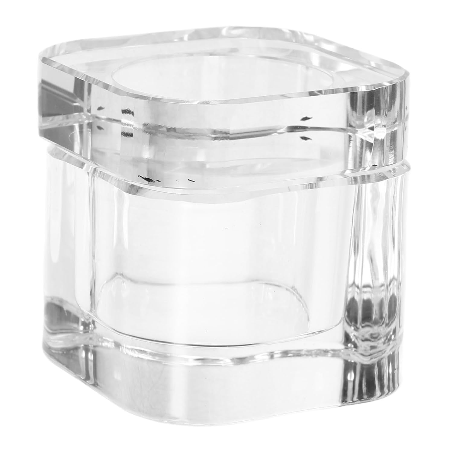 Replaceable Glass Nail Cup for Acrylic Powder Mixing with Lid