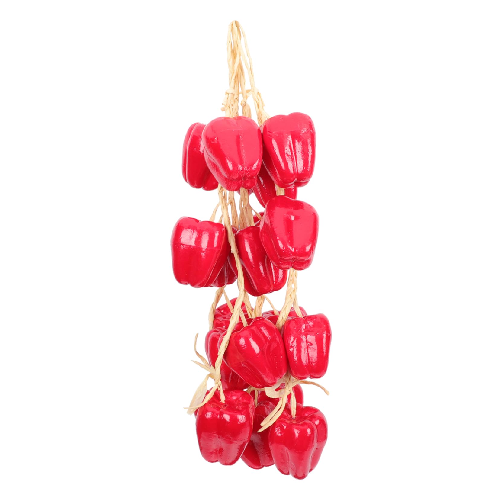 Alipis 2 Set Peperoncino Simulato Appeso Con Corda Peperoncino Piccante Ghirlanda Di Frutta E Verdura Peperone Artificiale Decorazioni Per Piante Di Verdura Finte 5 pezzi * 2