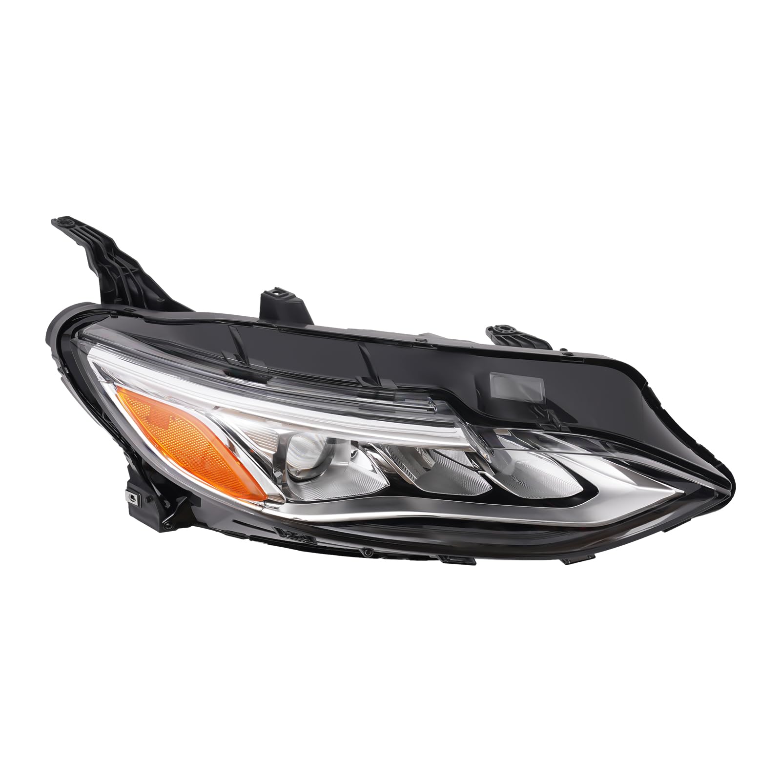 AUTOZENSATION Compatible Con Chevy Malibu 2019-2024, Faros Delanteros Cromados