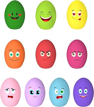 Dog Toys Squeaky, [10 Pack] Soft Puppy Egg Balls, Funny Interactive Squeak Pet Chew Toy for Puppies Small Medium Breed