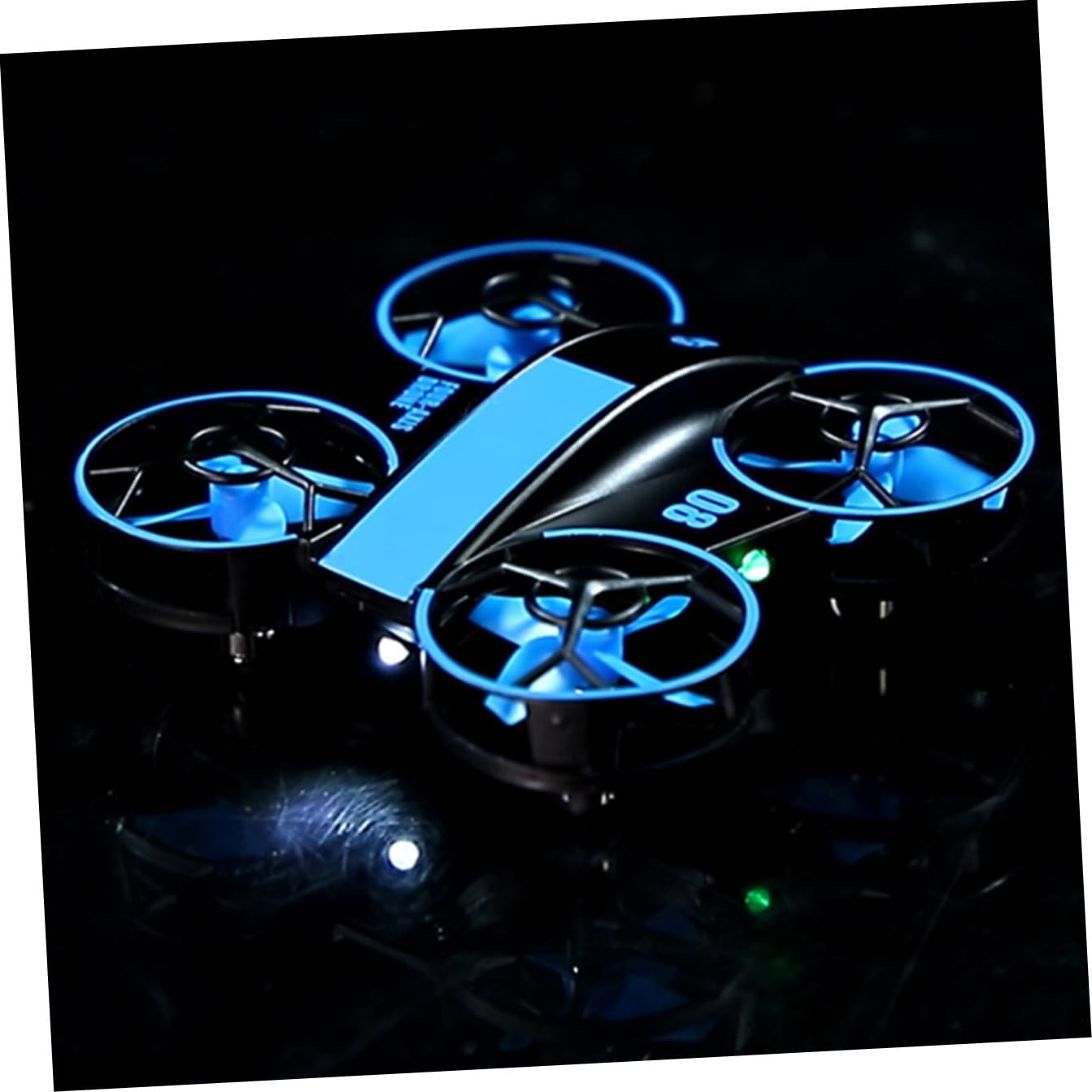 ifundom Elicottero Rc Quadricottero Led Portatile Protezione Completa Decollo Acrobatico e Rotazione Gradi Marce Regolabili
