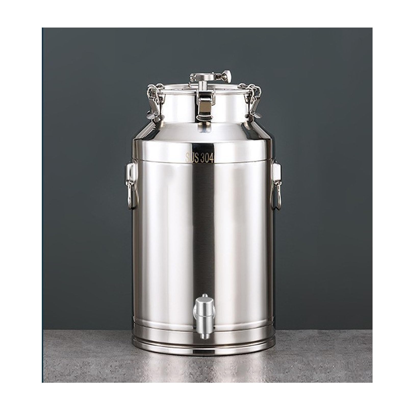 Fermenteur en acier inoxydable durable 88 L à couvercle scellé étanche