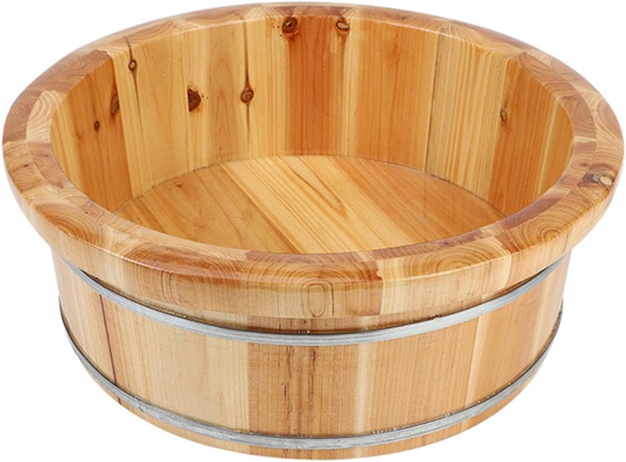 Ａｌｍｅｎｃｌａ 木製足湯桶 足湯浴槽 足湯浴槽 洗面器浴槽 木製足浴槽, 16&times;44cm B