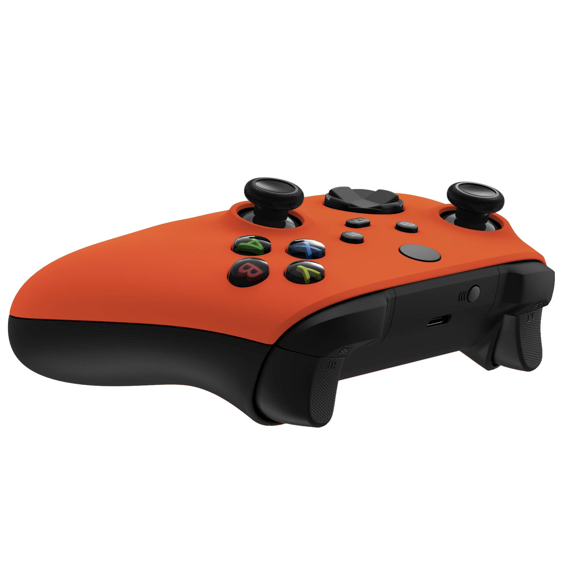 eXtremeRate Carcasa para Xbox Series X S Mando Accesorios Protector Placa Frontal Funda Delantera Reemplazo Kit Cubierta Cover Shell para Xbox Series S X Control-No Incluye Mando(Naranja) — view 6