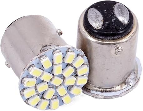 SMD Car Led Lamp 1206 SMD Turn Signal Reverse Back Tail Light White 200 X 1157 BAY15D P21/4w 22 Smd 22 Leds Light 3014 Color Red