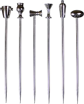 Prodyne Legacy Stainless Steel Martini Picks, Set of 6