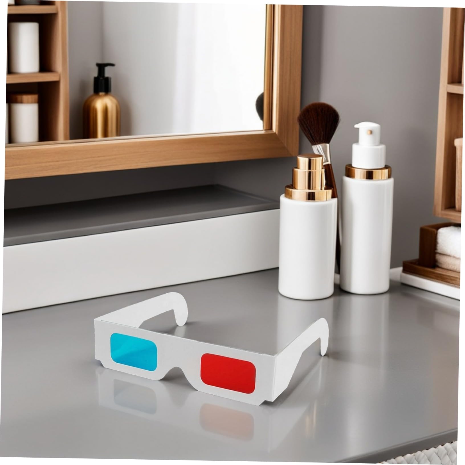 Housoutil 70 Gafas 3D De Película Gafas 3D De Papel Y Azules