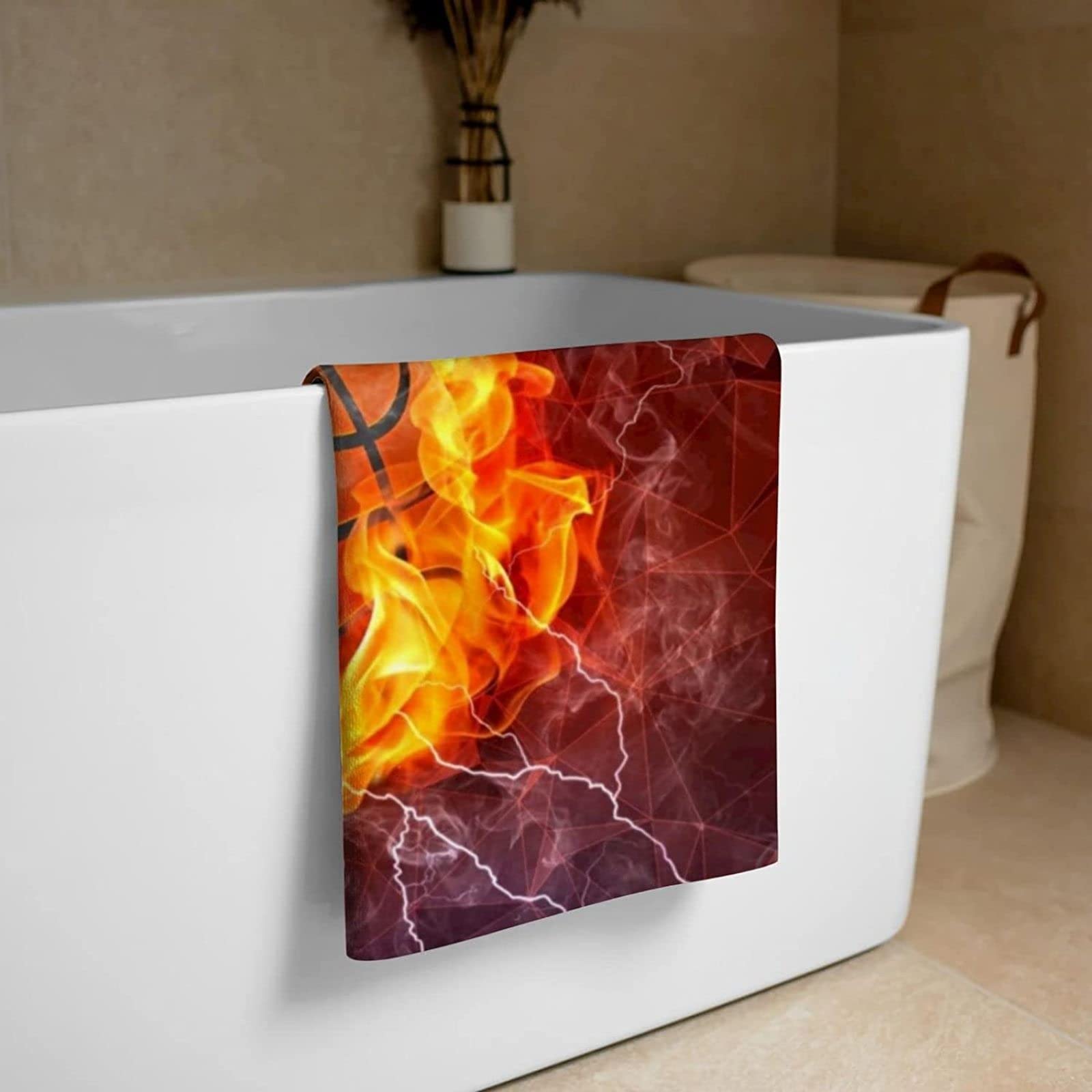 Telo Spiaggia Basket 75x150 Cm In Microfibra - Assorbente, Morbido, Per Adulti E Bambini - Foto 9