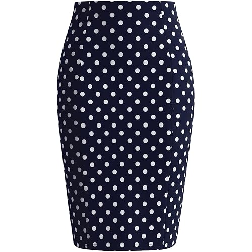 Kate Kasin Women Plaid Pencil High Waist Knee Length Bodycon Skirt | 2026 Fall Fashion Clothes, Business Casual Outfits