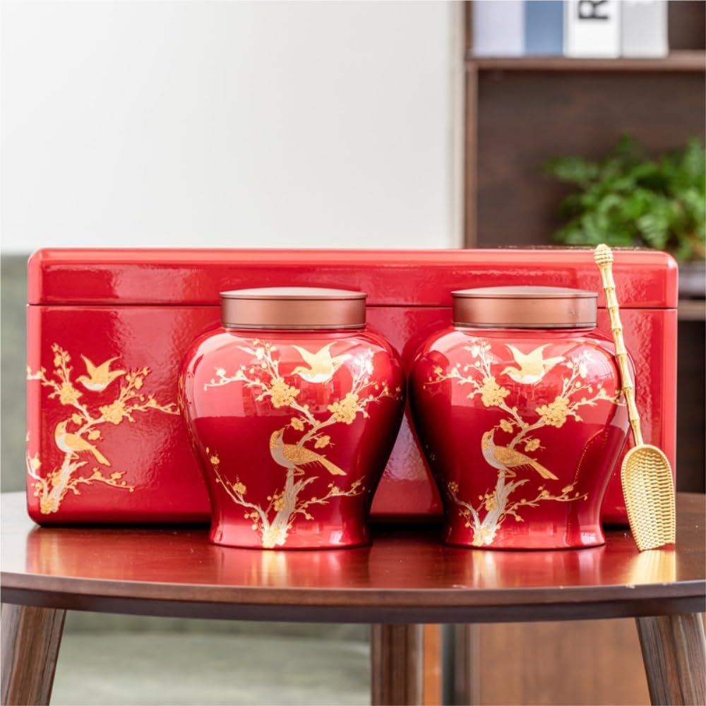 Ceramiczny dzbanek na herbatę Ceramiczny dzbanek do herbaty dwuwarstwowy, pokrywka ze stopu, zamknięty dzbanek, chiński zestaw do herbaty, podwójny dzbanek, zestaw pudełek na prezent Herbata (S,Double