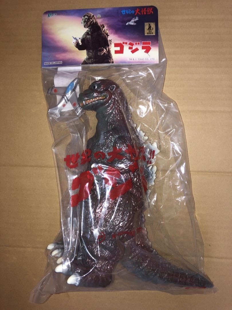M1号製 初代ゴジラ ジェット機付き ソフビ フィギュア