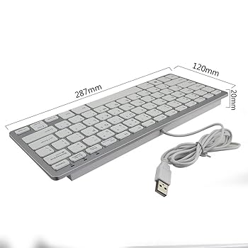 Amazon | キーボード USB 有線キーボード 薄型 コンパクト