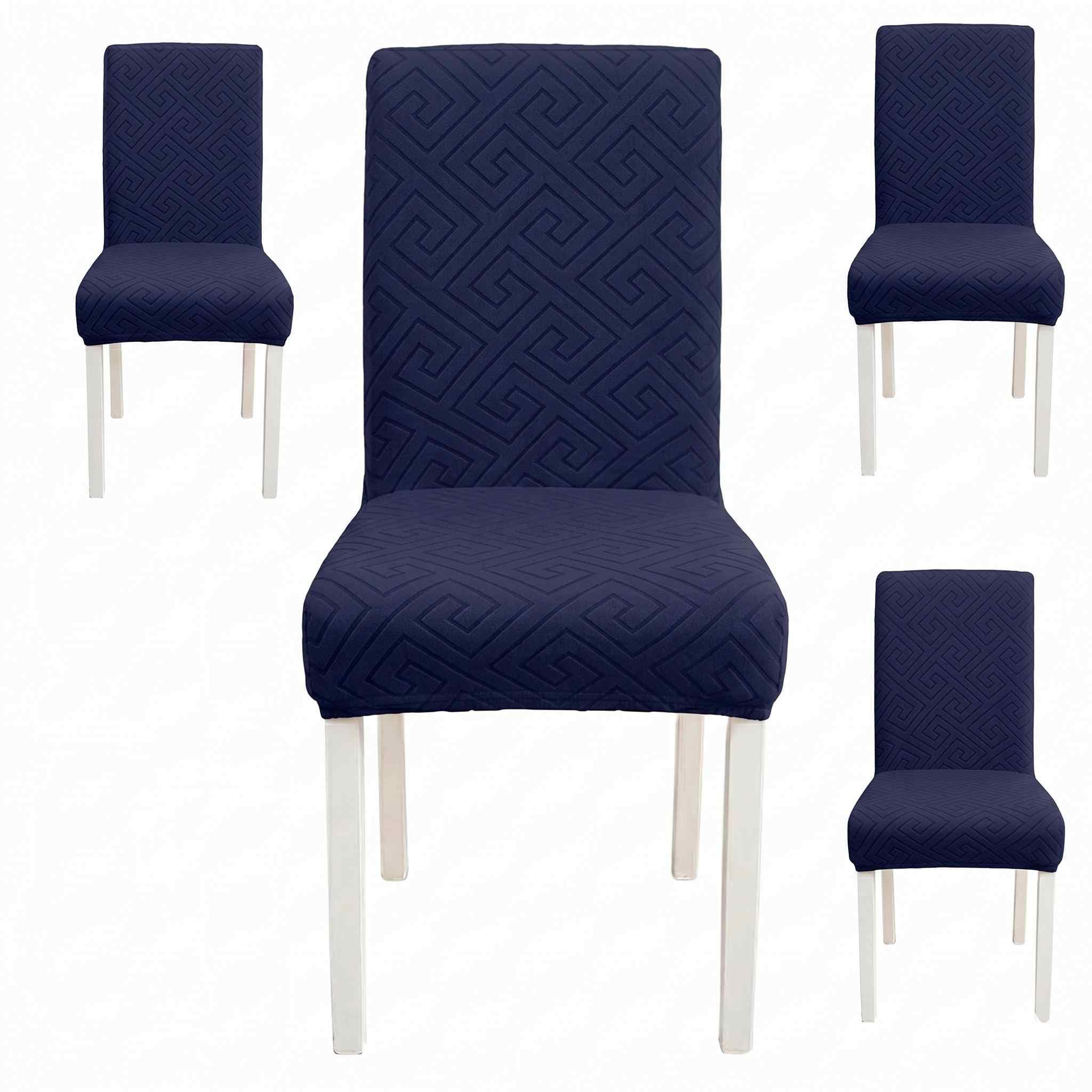 Styleys Elastic Chair Covers - 6 Pack Taupe -17