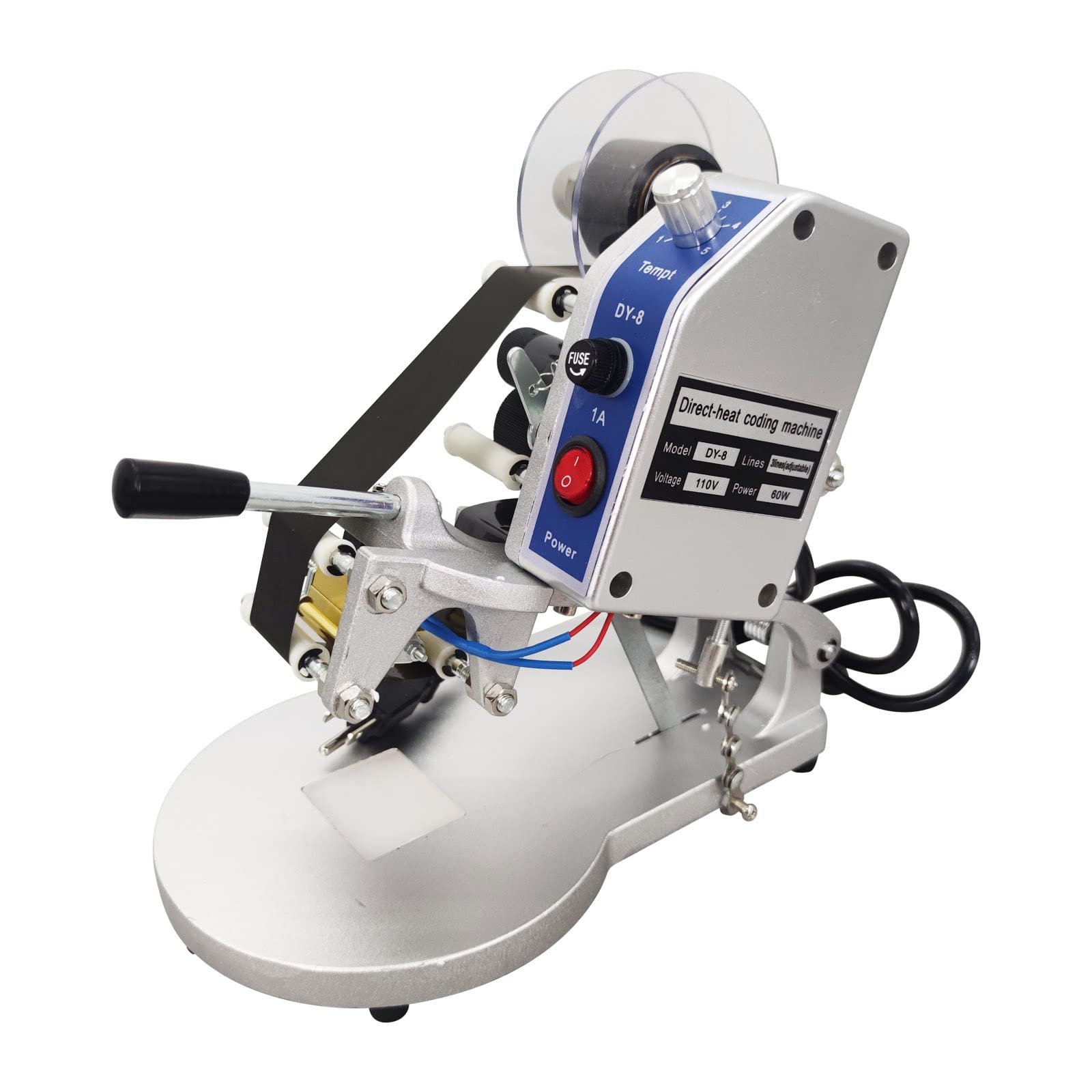 PreAsion Coding Printer Manual Hot Stamp Ribbon Coding Machine for Printing Date Size on PT PE KT Plastic Bag