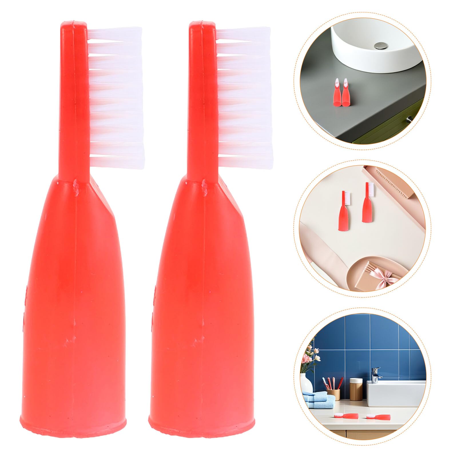 iplusmile 100pezzi Spazzolino da Dito Morbido Pz per Carceri e Case di Cura Strumenti Portatili per Pulizia dei Denti Setole Delicate per Cure Dentali Sensibili