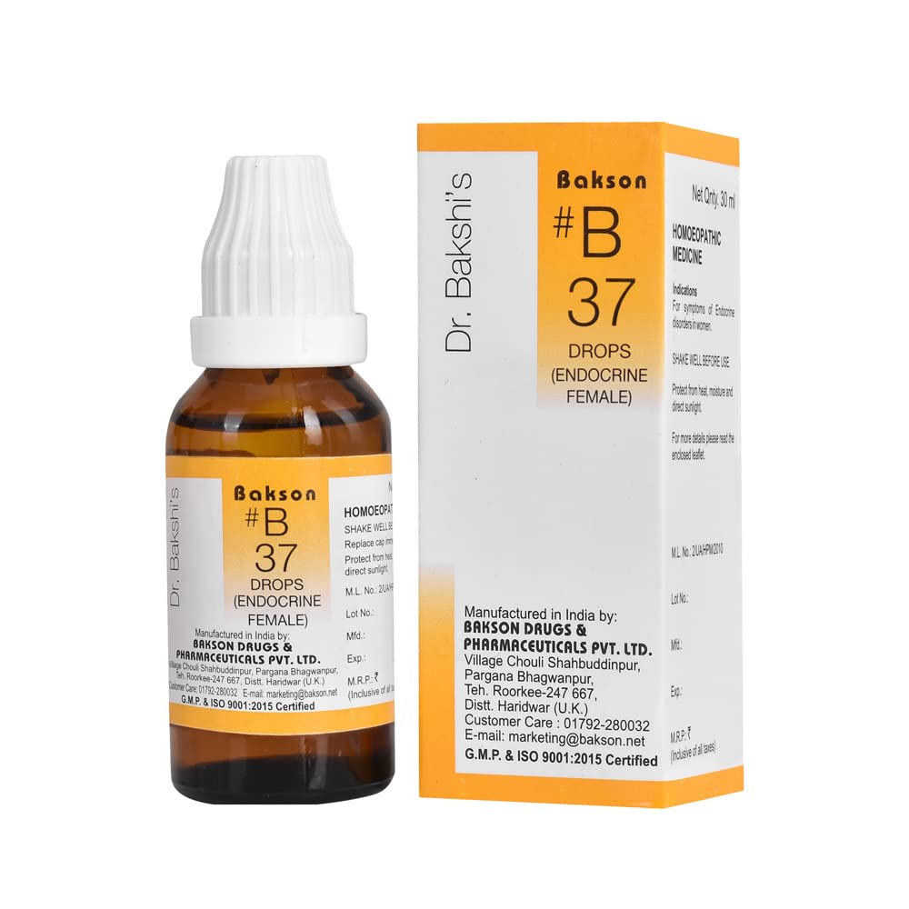 Dr. Bakshis BAKSONS HOMOEOPATHY # B 37 Endocrine [Females] Drops (30 ml) (B0BWJ3XTYJ) Amazon Price History, Amazon Price Tracker