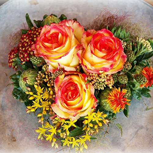 com-four® 3x floral foam for flower arrangements in heart shape, floral foam for fresh flowers - Image 3