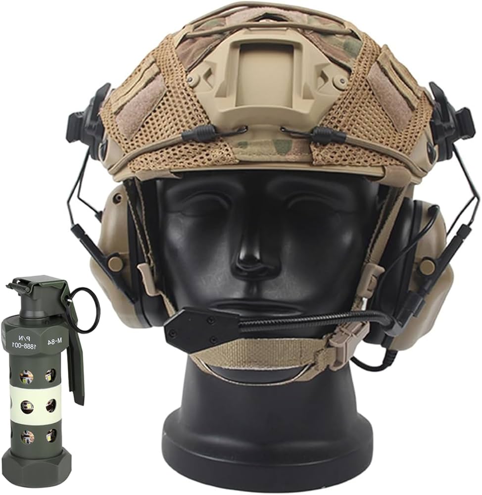 FMA製ヘルメット ダミーナイトビジョン＆Comtac Ⅱ ヘッドセット FMA製