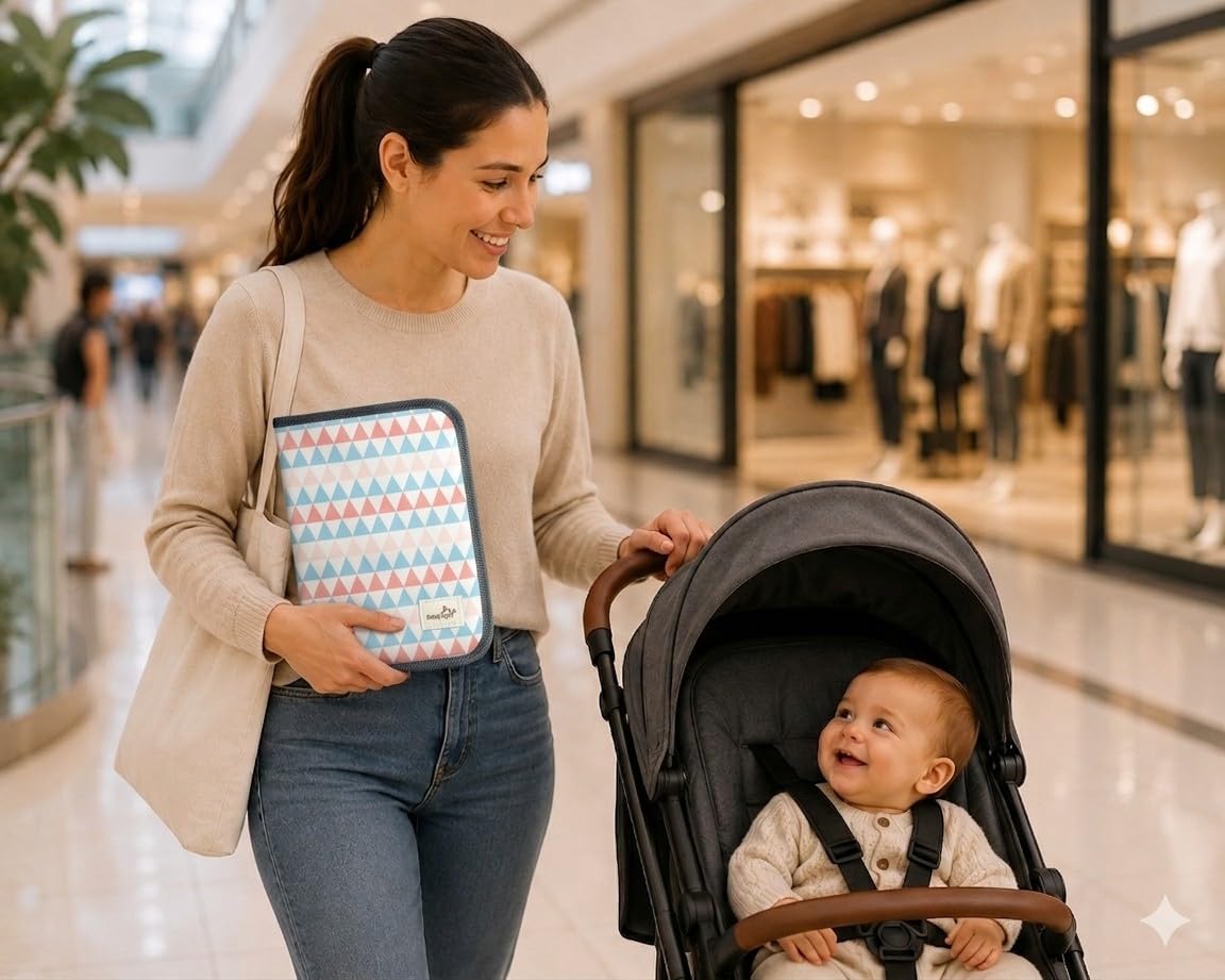 Portadocumentos para bebé BabyDyoli | Organizador de aseo unisex para tarjetas, pasaportes y papeles | Portadocumentos de viaje para recién nacidos | Estuche con cremallera de poliéster | Tribal