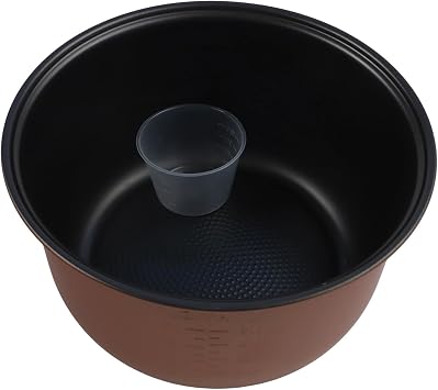 FABULETTA Aluminum Alloy Rice Cooker Inner Pot Replacement, Non-Stick Cooking Liner with Scale Marks, Large Capacity Bowl for Electric Pressure Cookers,4L