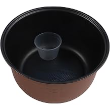 FABULETTA Aluminum Alloy Rice Cooker Inner Pot Replacement, Non-Stick Cooking Liner with Scale Marks, Large Capacity Bowl for Electric Pressure Cookers,4L