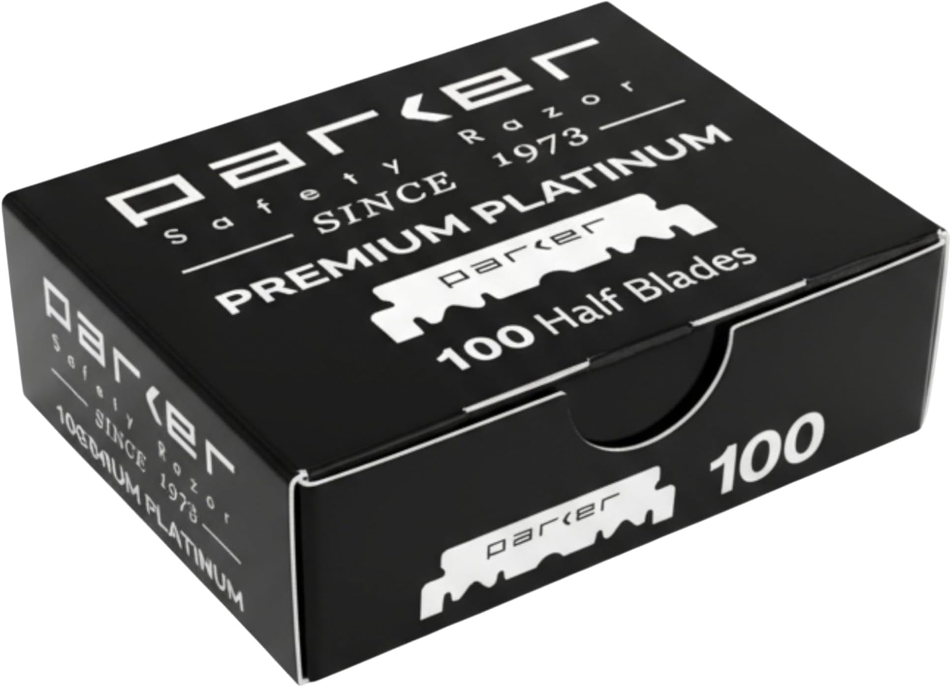 Premium Platinum Single Edge Razor Blades, 100 Count - For Professional Barber, Shavette and Disposable Blade Straight Razors