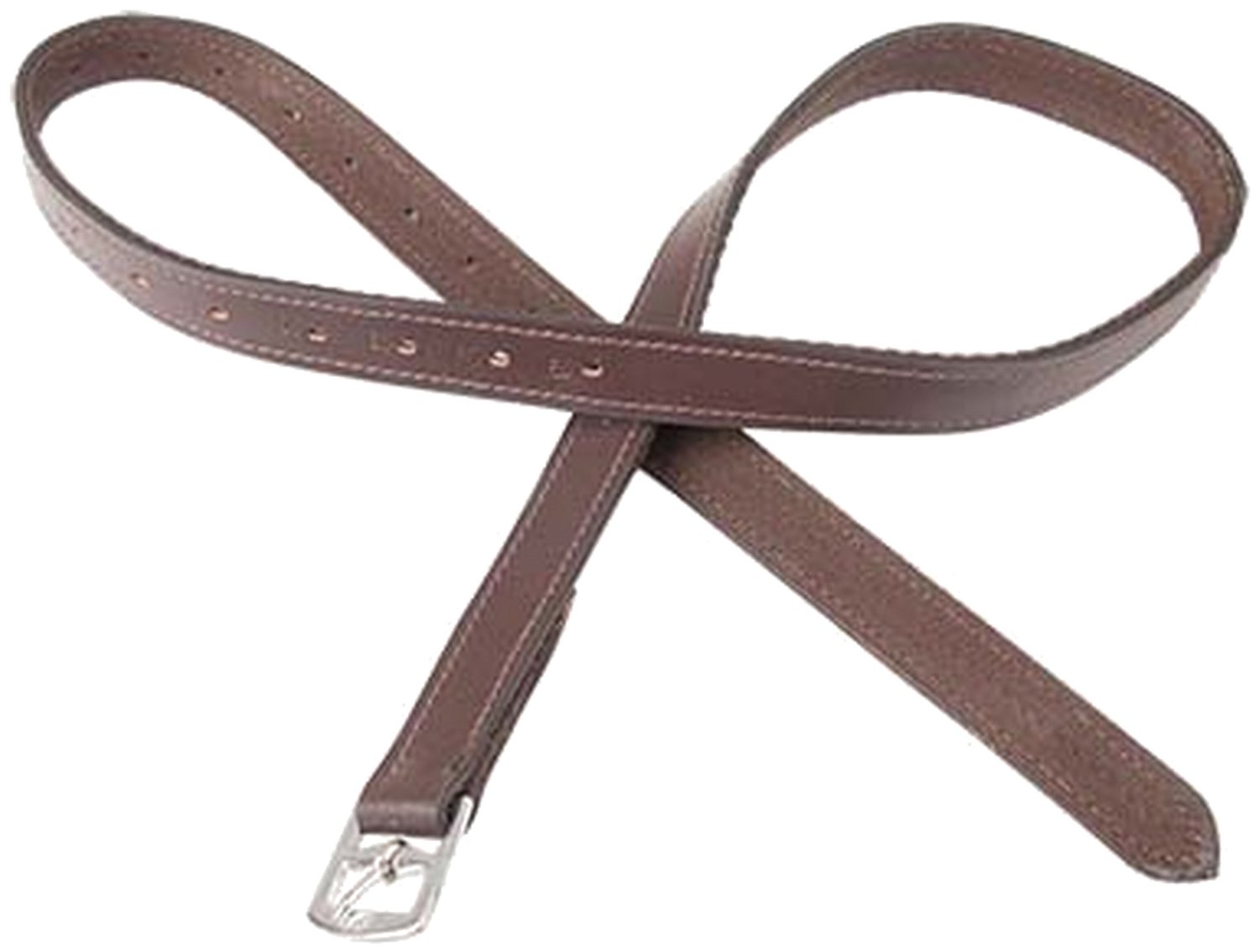 TdeT Etriviere Cuir et Nylon - Havane Fonce - 145 cm