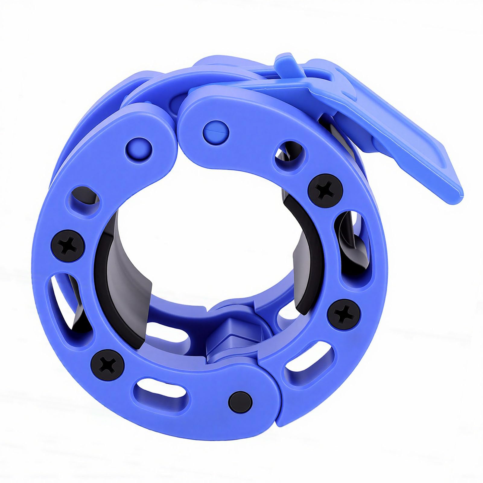 SIXRUN Morsetto per Collare per Bilanciere, Clip a Molla in Plastica per Bilanciere da 2 Pollici, Diametro Interno 50 Mm, Installazione con una Sola Mano, Blocco Barra per Sollevamento Pesi per Utenti