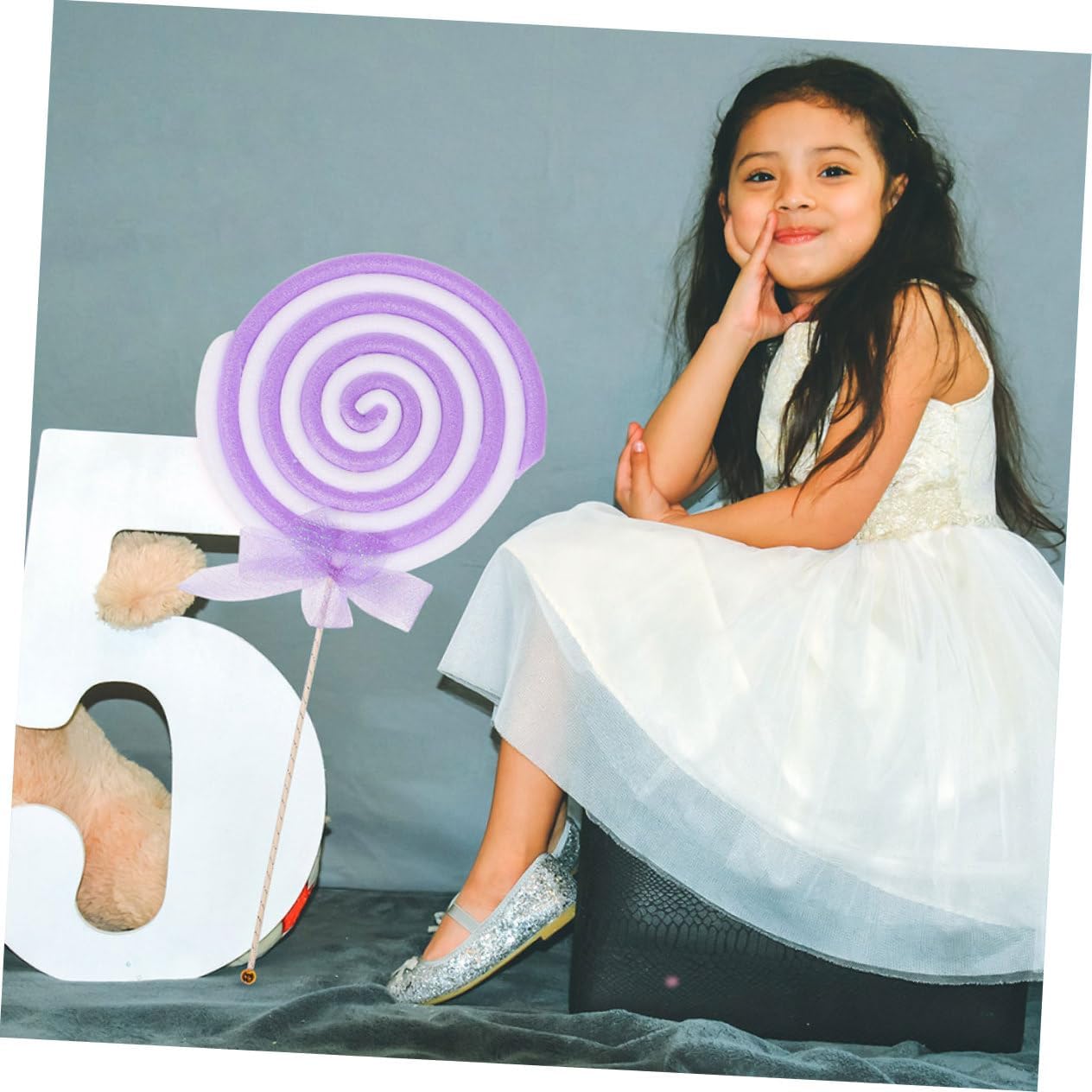 2pcs Suckers Birthday Party Decoration Lollipop Prop for Photography Fake Lollipop Photo Props Decor