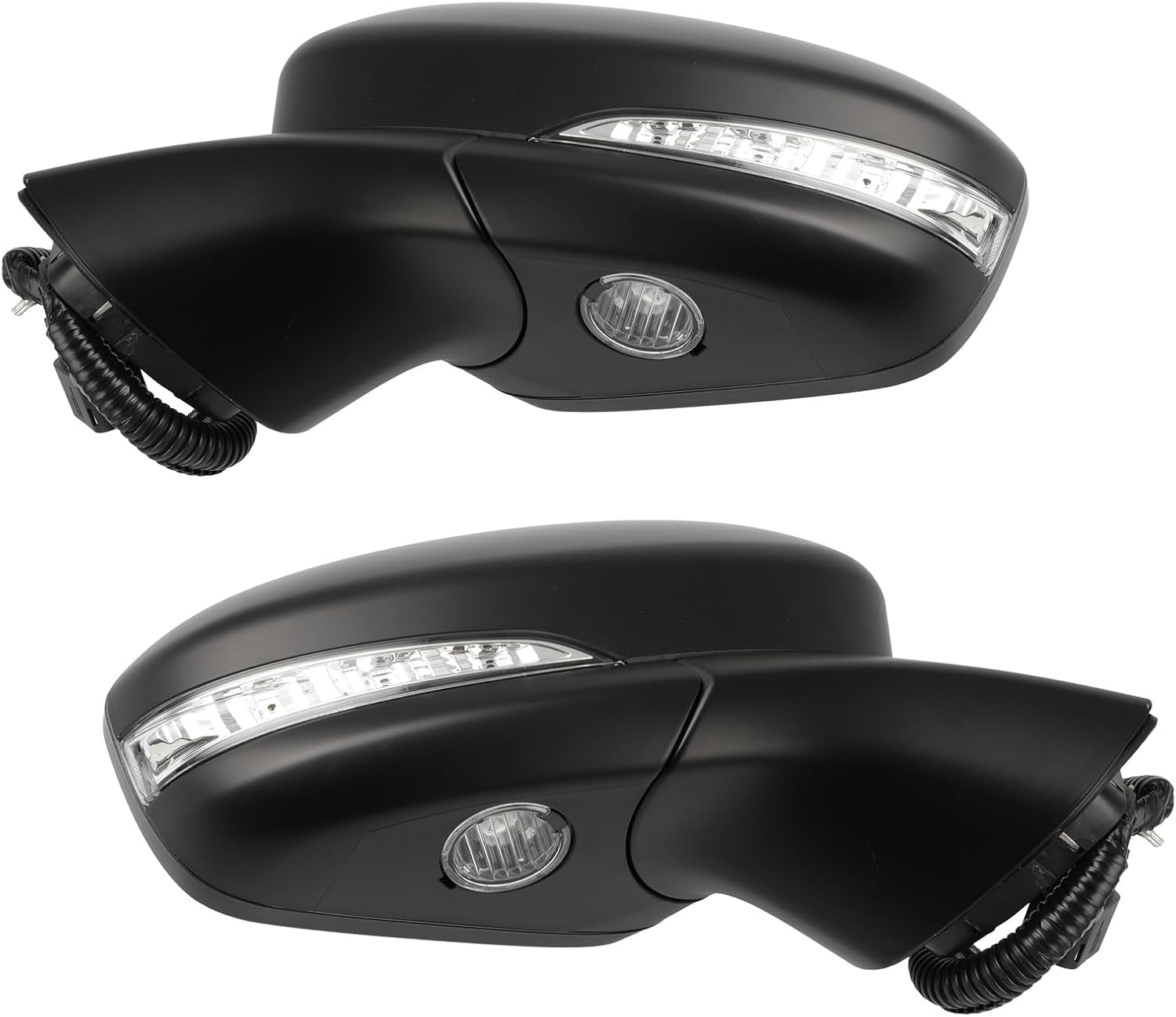 Left And Right Outside Rear View Towing Mirror Fit For 2018-2018 For FUSION FORD Heated; w/Signal Lamp; w/o BLIS; w/Memory; w/P/L; w/Cover; PTM JS7Z17683XA-PFM