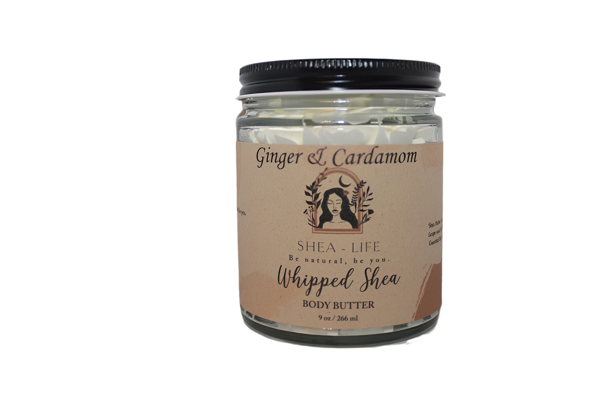 Ginger & Cardamom Whipped Body Butter This nourishing essential oil blend including 4 premium kinds of butter and skin-loving oils like grapeseed and vitamin E