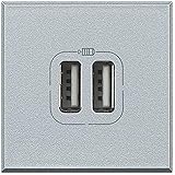 Sony Pictures Bticino axolute - Base usb ax 1550ma/5v 2 módulos
