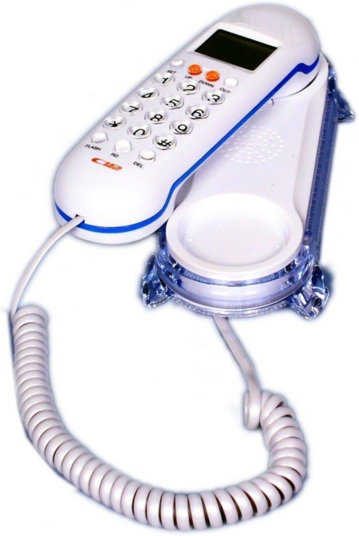 KX-T666 landline intercom Telephone Comes with digial Caller ID Display for Office and Home for Office and Home (White)