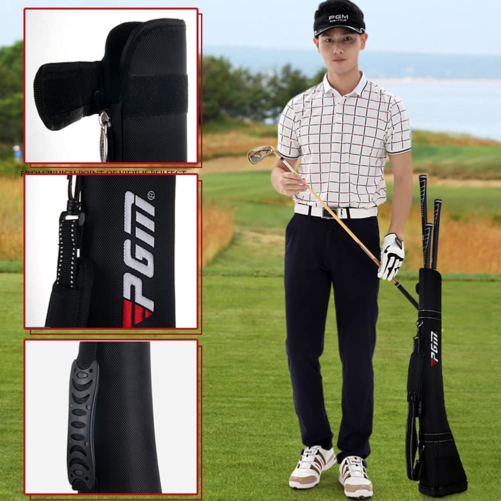 Leichte tragbare Golftasche Reisetasche Pencilbag, Golfbag mit Schultergurt, 5 Schläger, Griff/Harte Basis (Gewicht, 730 g)
