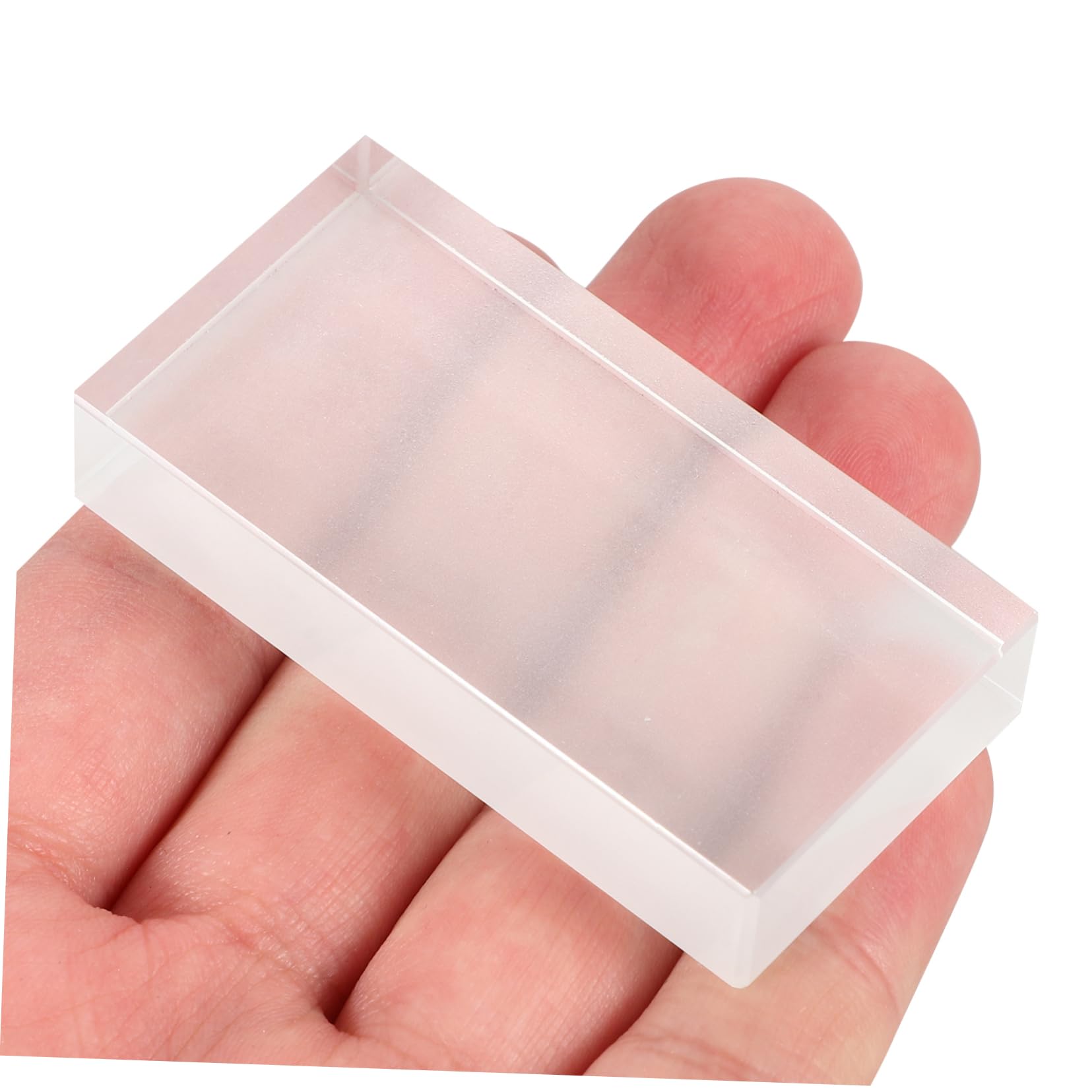 VILLFUL Rectangular Glass Brick Glass Blocks for Crafts Teaching Instrument Physics Experiments Glass Block Refraction Blocks Physics Experiments Block Refraction Experiments Block
