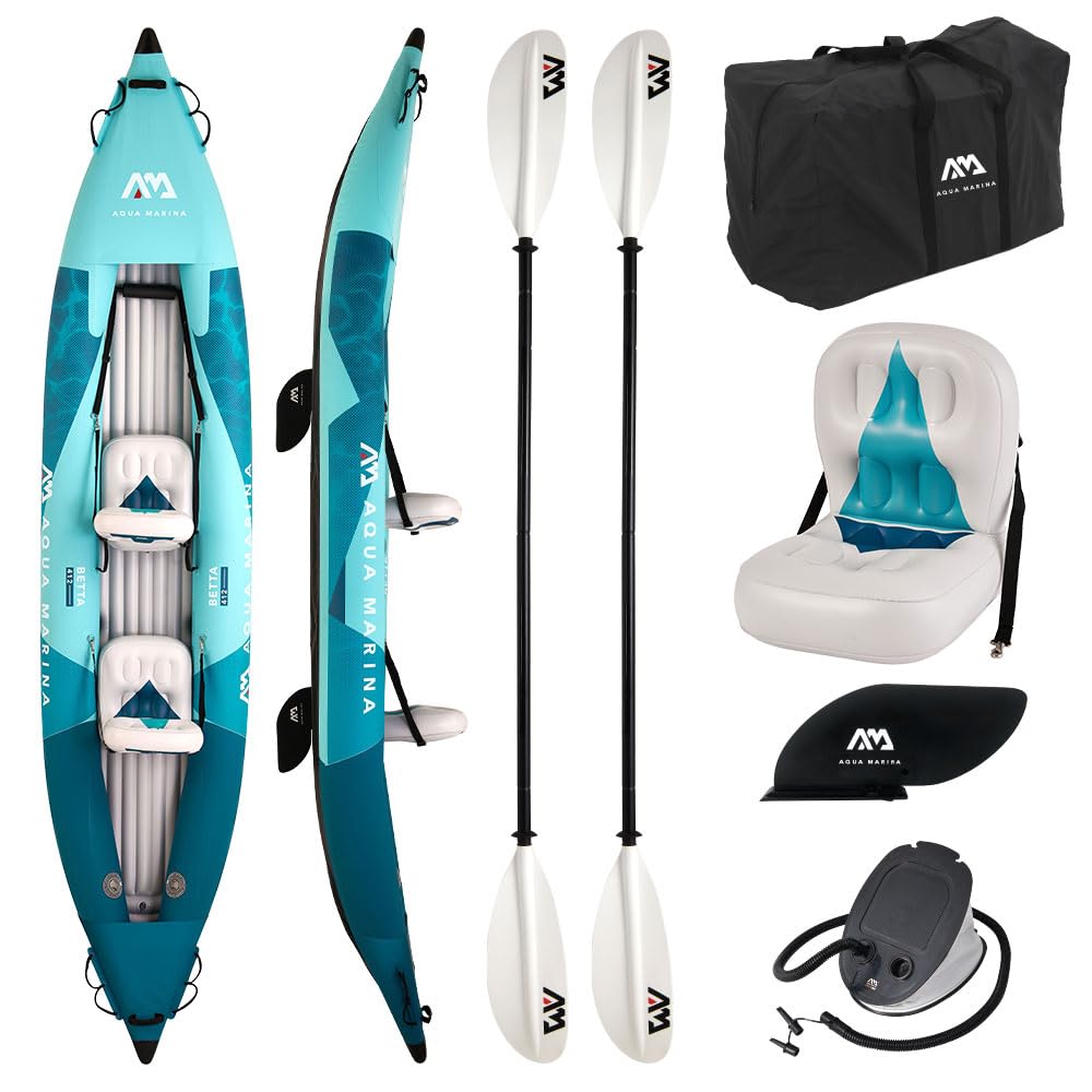 Aqua Marina Betta 412 aufblasbares Kajak Set 2 Personen 412 cm Kanu Boot