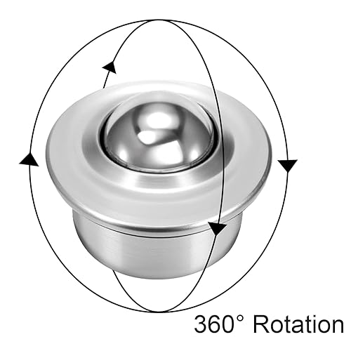 Miniatura 4 de Yarlung 30 rodamientos de transferencia de bolas de rodillo de 5/8 pulgadas, ruedas giratorias de acero al carbono CY-15H, unidad de transferencia