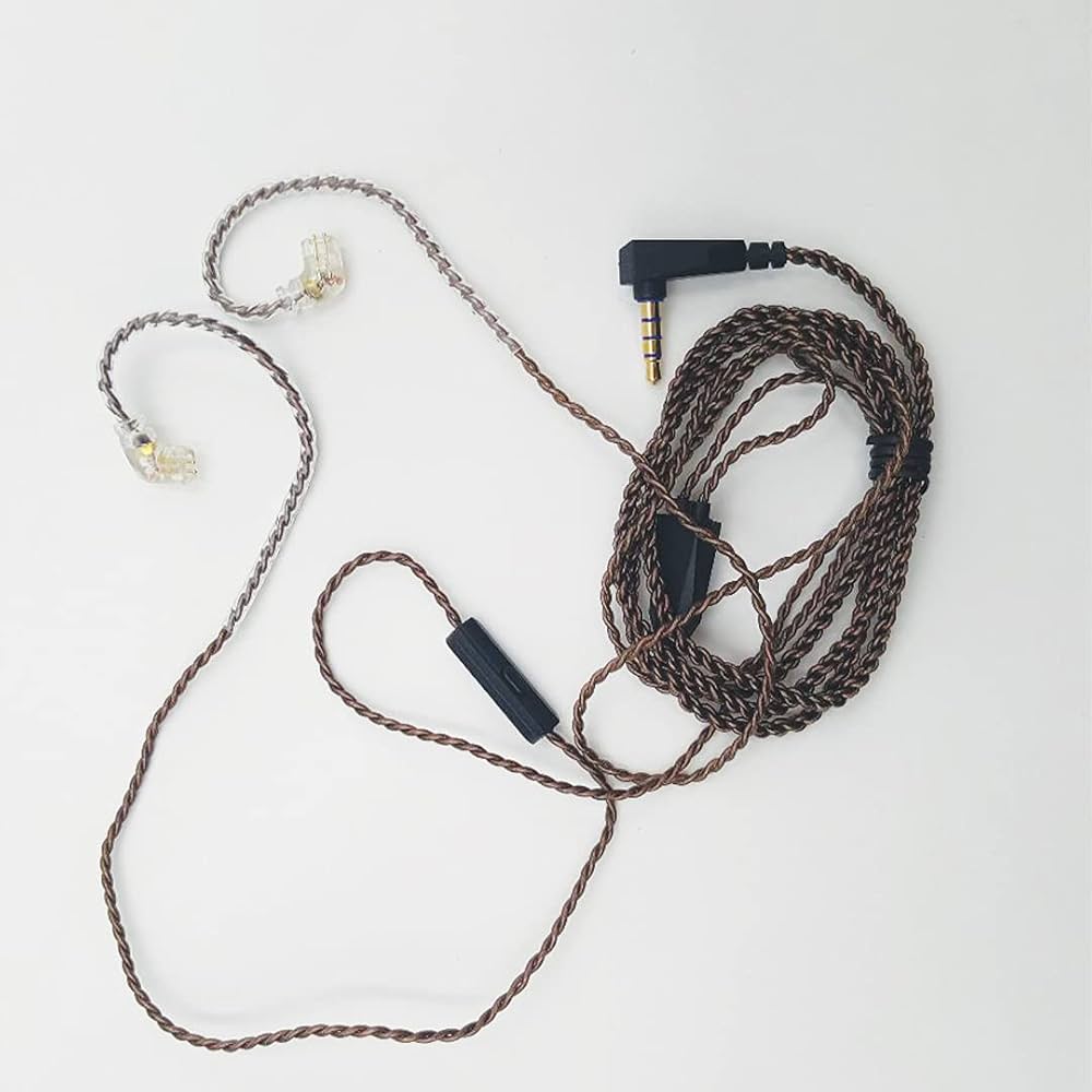 KZ 2 Pin 0.75MM Replacement Cable With Mic for In Ear