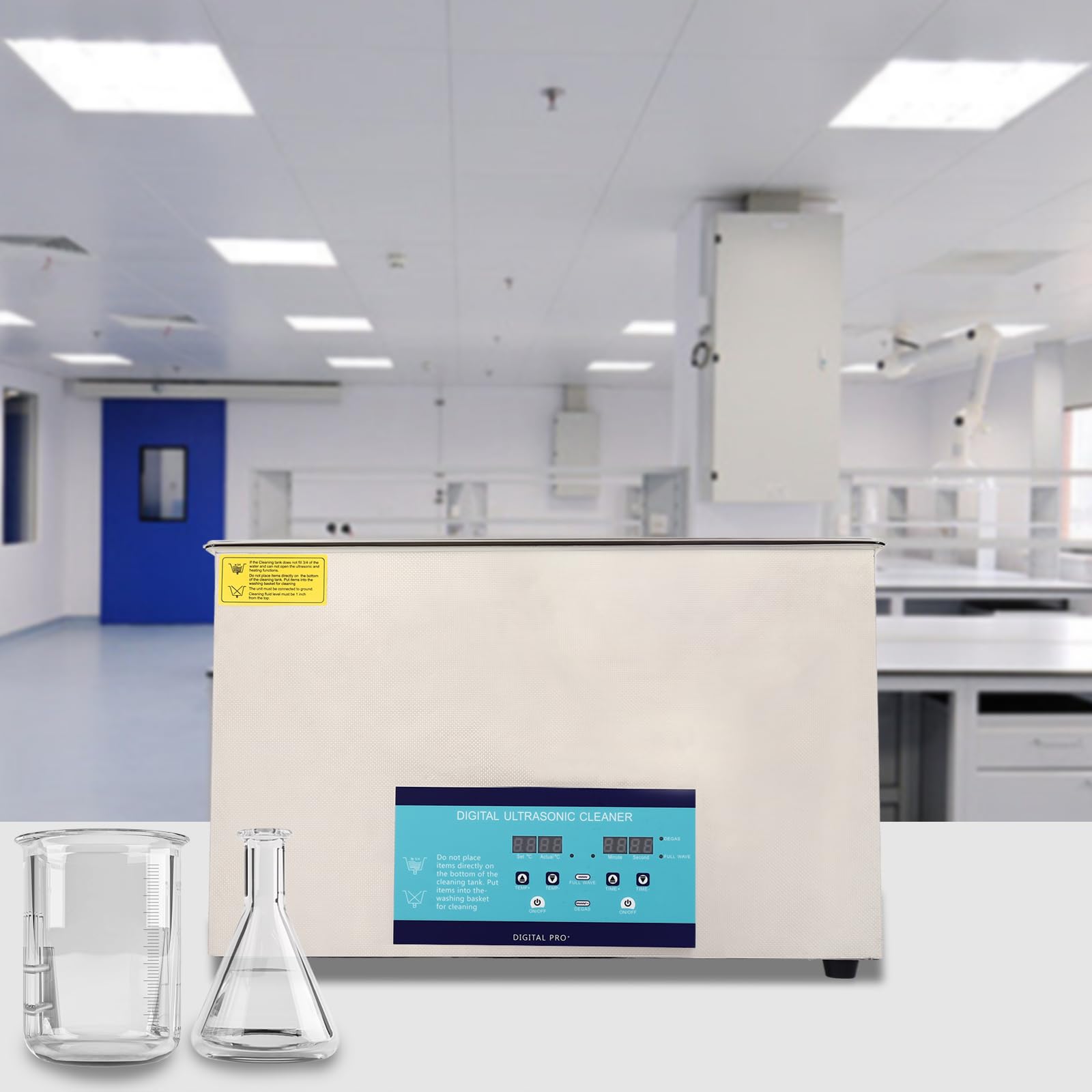 30L Ultraschallreiniger Ultraschallbad 600W Edelstahl Ultraschallreinigungsgerät mit 3 Reinigungsmodi Digitaler Anzeige Einstellbare Temperatur und Zeit