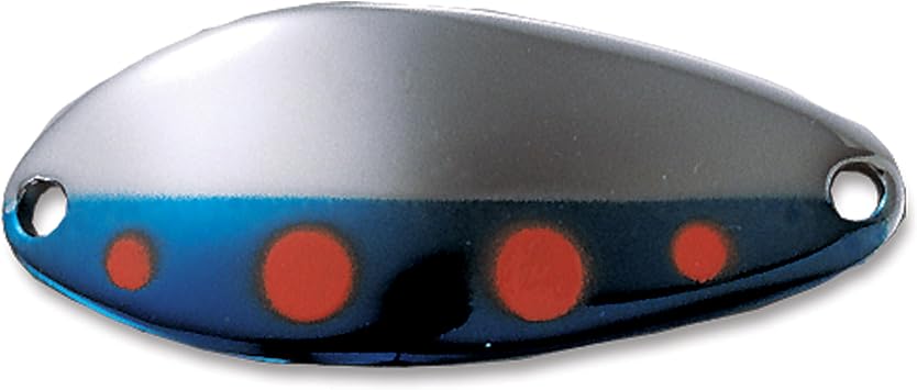 Acme Spoons Freshwater C340/ODBN Little Cleo Spoon, 21/2", 3/4 oz, Orange Dot & Blue