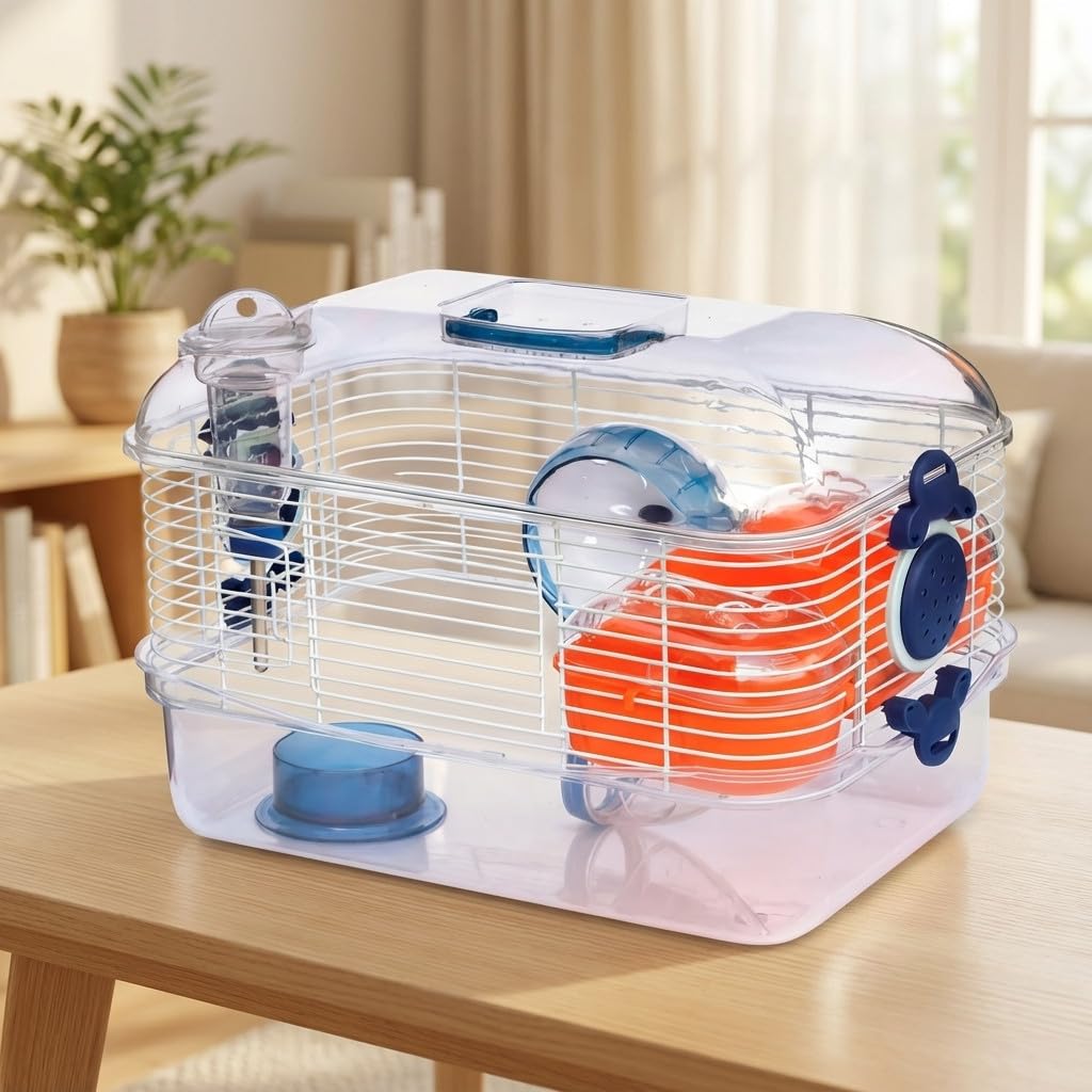 Suinga Jaula para Roedores para Hámsters, Ratones, Plástico, Accesorios Incluidos, 36x24x35 cm - Jaula para Roedores Hamster