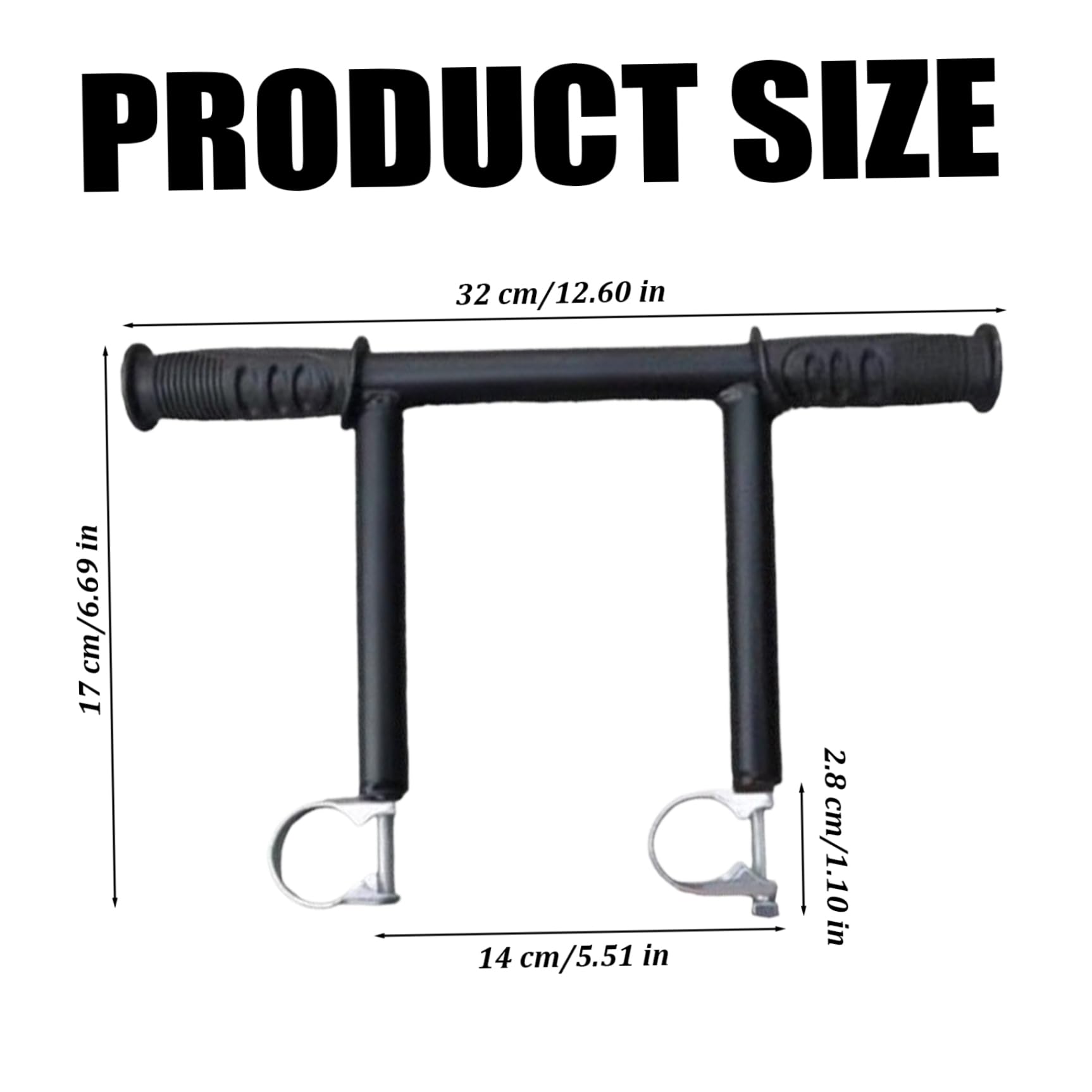 Rallonge Poignée Poussette Universelle 28mm - Rehaussement 17cm Pour Parents Grands, Guidon Extensible Plastique