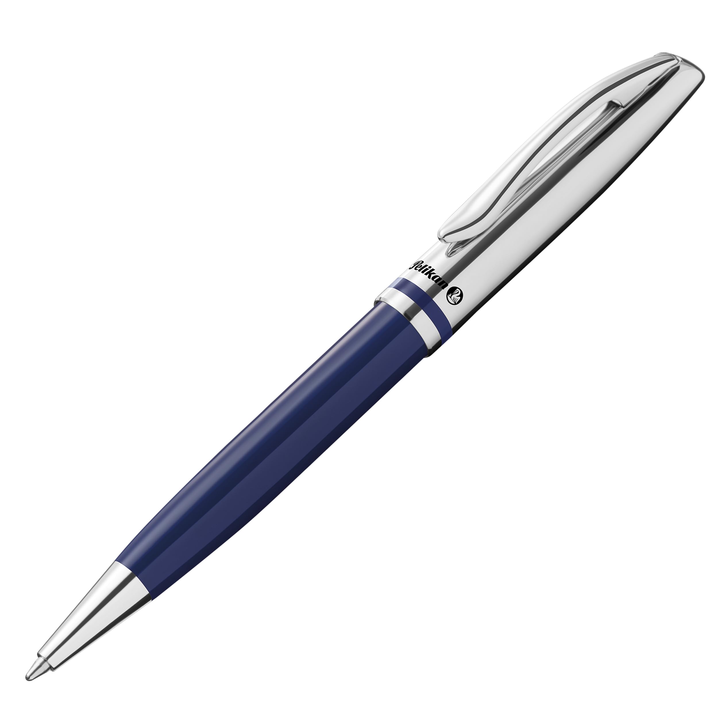 Pelikan Jazz Classic K35 Ballpoint Pen Dark Blue Metal Refillable with Clip Elegant Writing Instrument