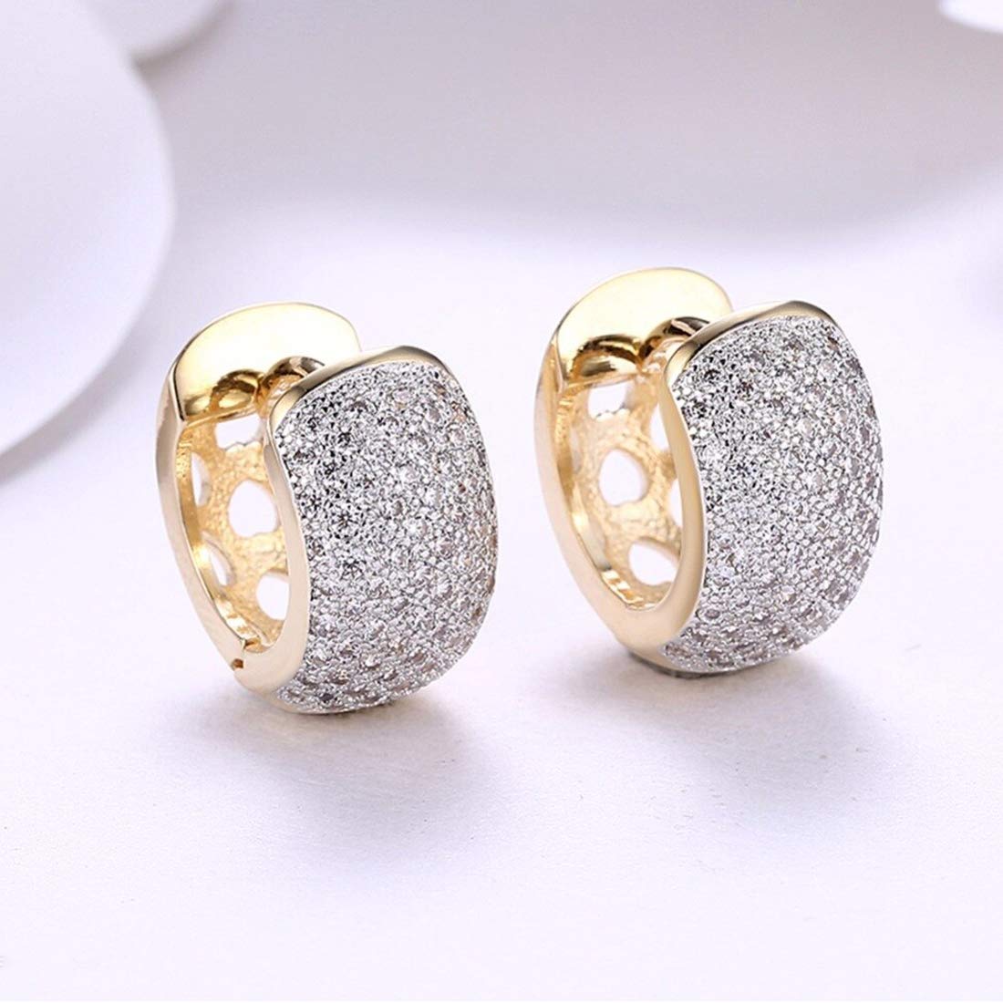 Zircon Plated Drop Earrings (CT-ERG-45109)