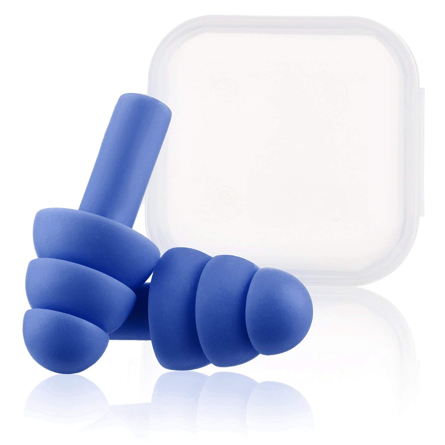 Ayvision Reusable Soft Silicone Noise Reduction Hearing Protection Ear Plugs for Concerts, Swimming, Airplanes, Snoring (Dark Blue)-image-13