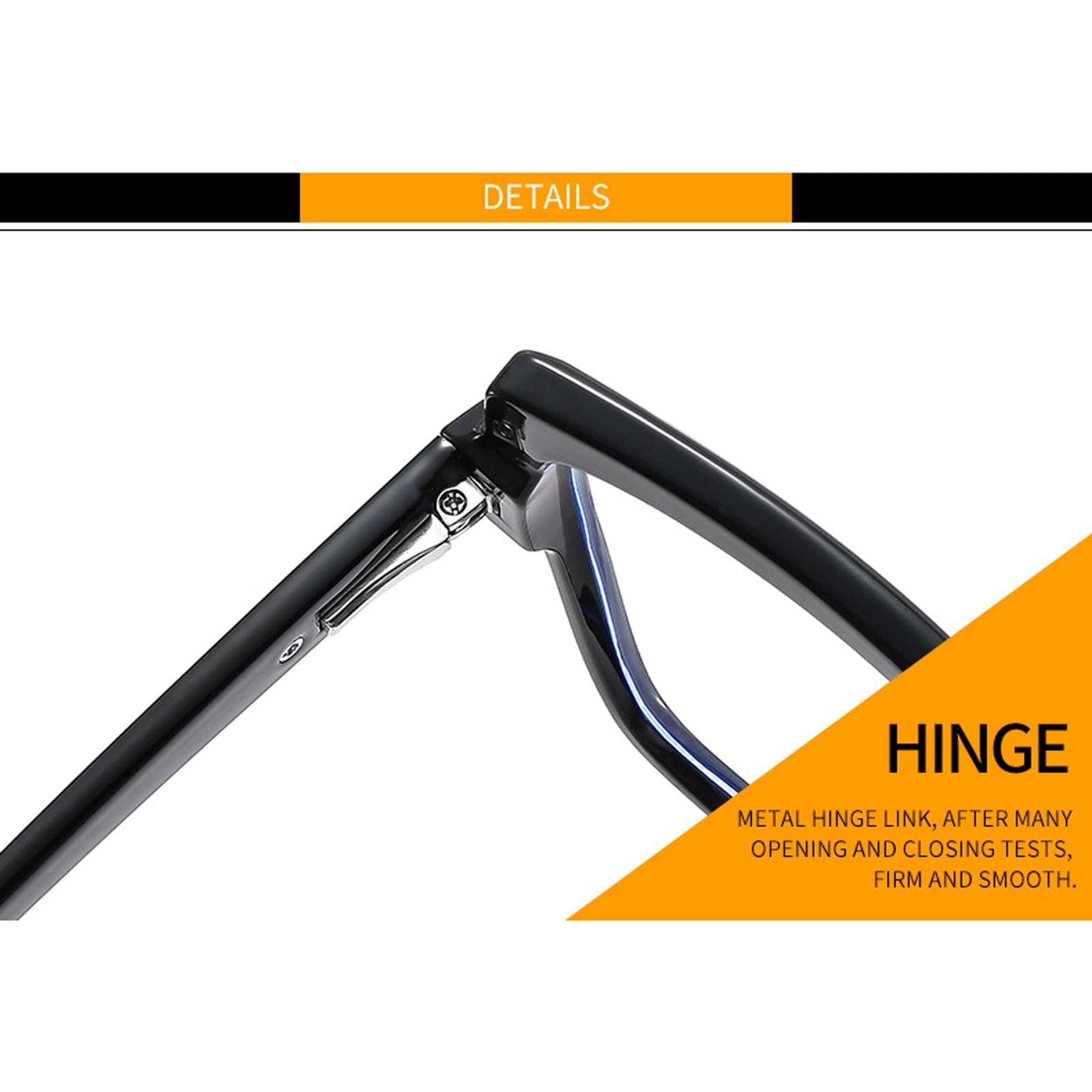 Monturas de Gafas Retro Anteojos Grandes sin Receta | Gafas con lentes de PC for computadora, gafas de lectura de borde completo, unisex(C1 Black)