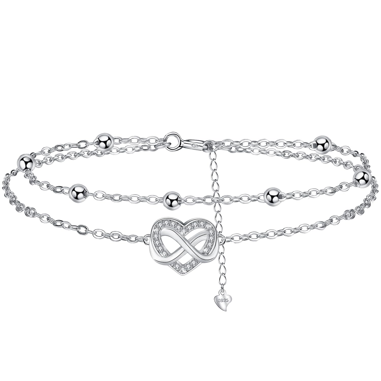 Micory Bracciale Doppio Strato Donna Argento Sterling 925 con Scatola Regalo-Regali di Gioielleria Originali