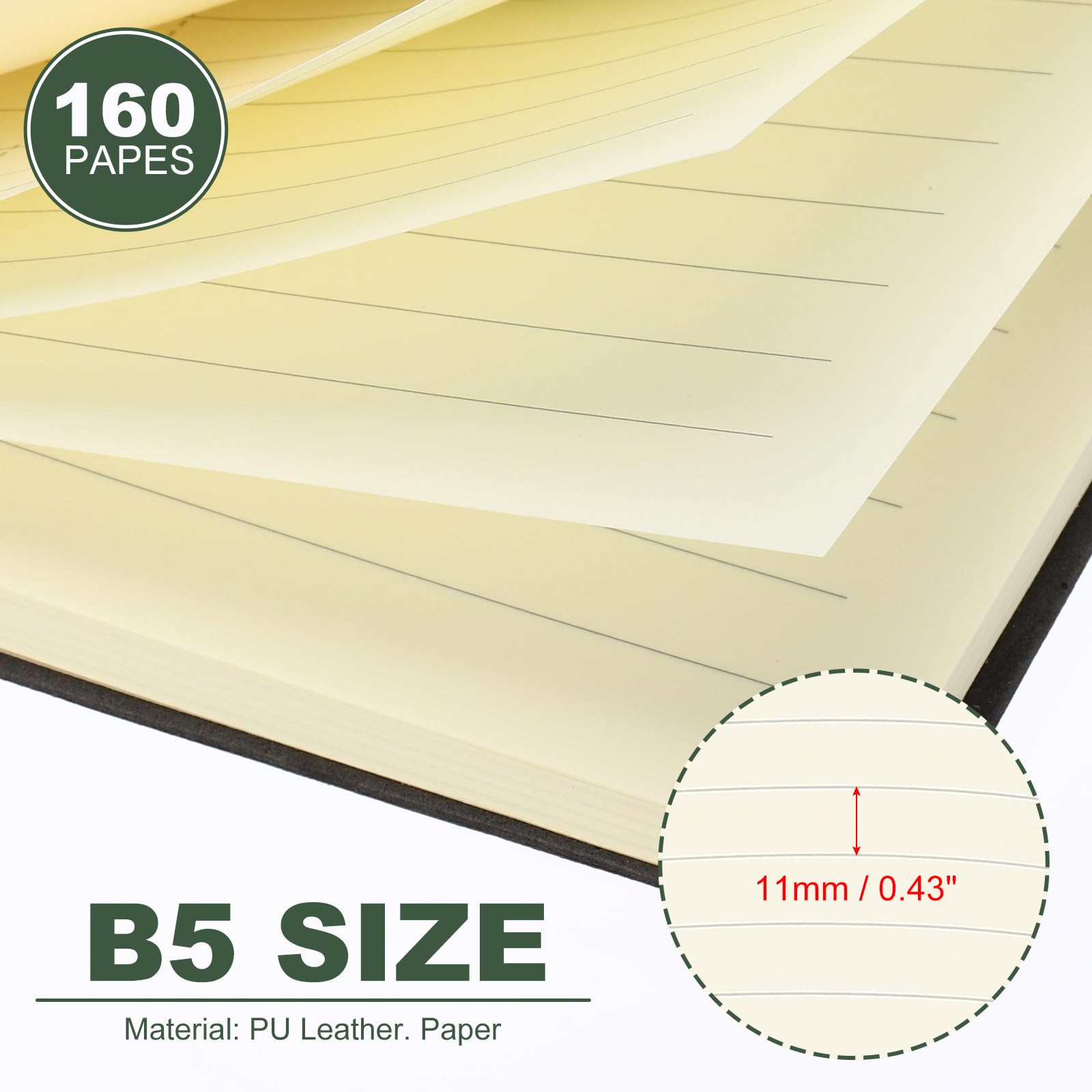 PATIKIL 7x10 Inch Lined Journal Notebook - Image 2