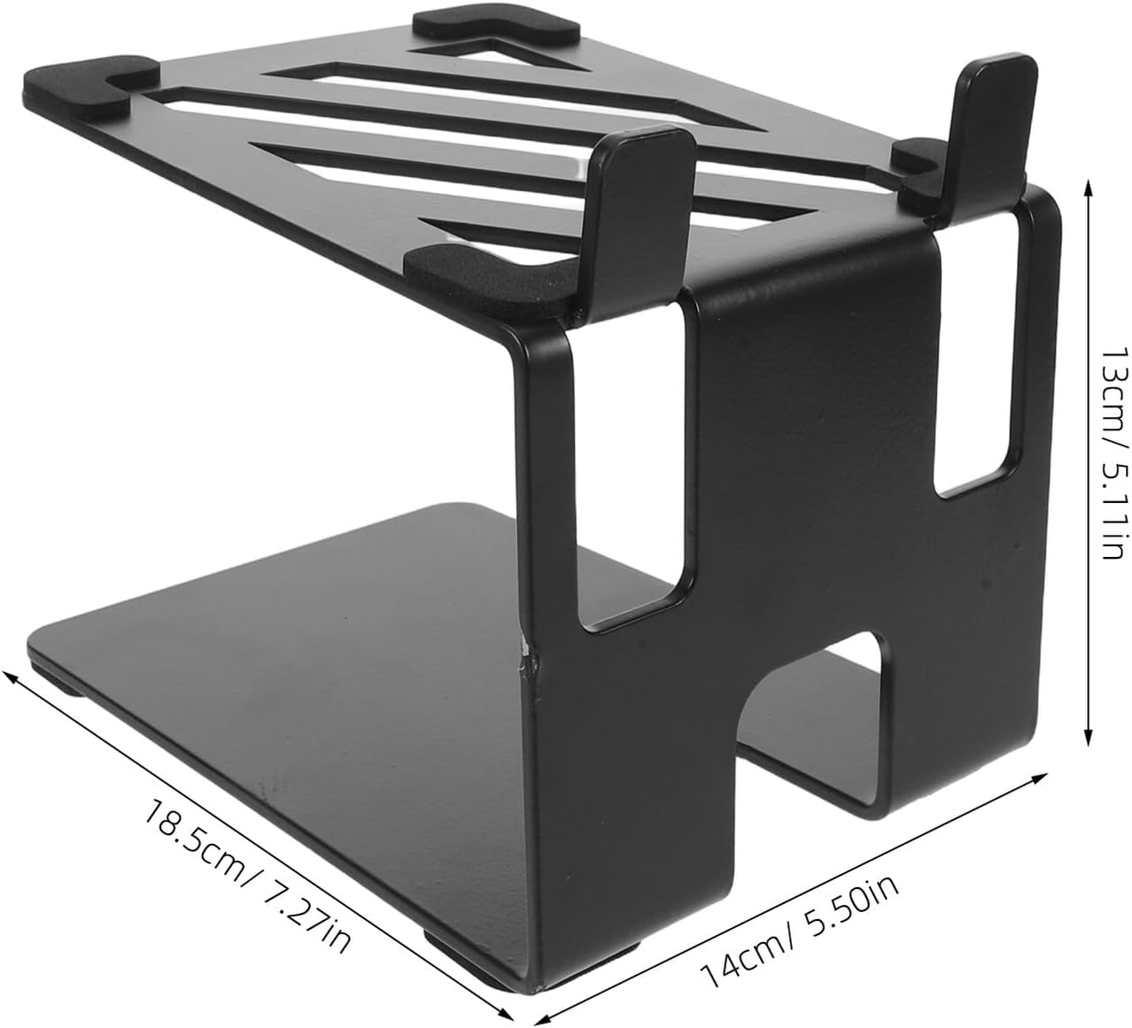Heavy Duty Metal Desktop Speaker Stand with Shock Absorber 18.5x13x14cm for Office and Gaming Desk Audio Setup